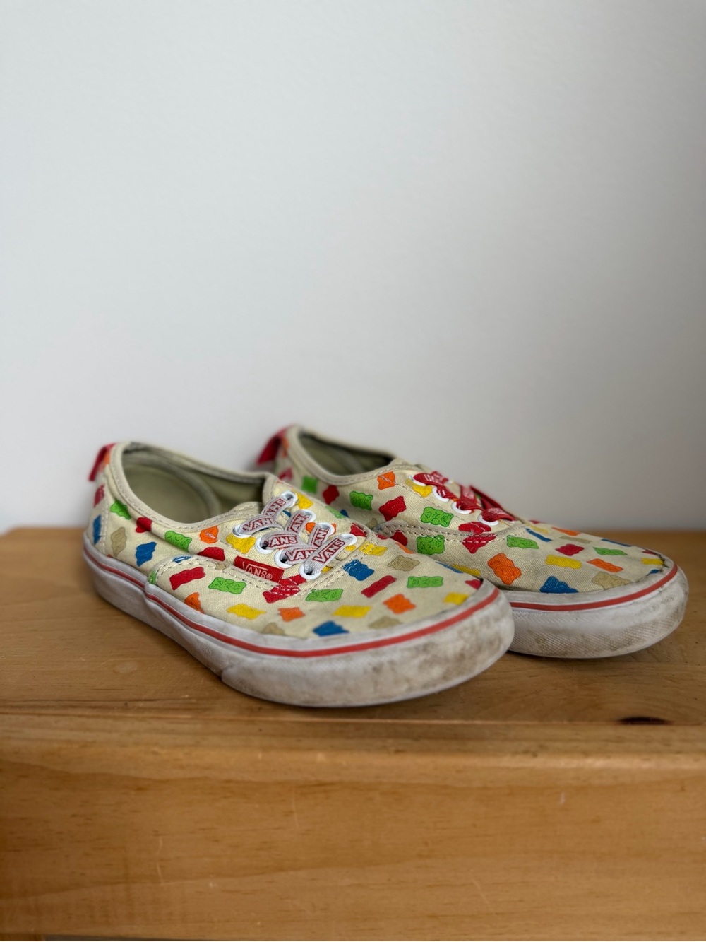 Vans x Haribo Collab Canvas Gummy Bear Print Kids Sneakers (Size Youth 2)